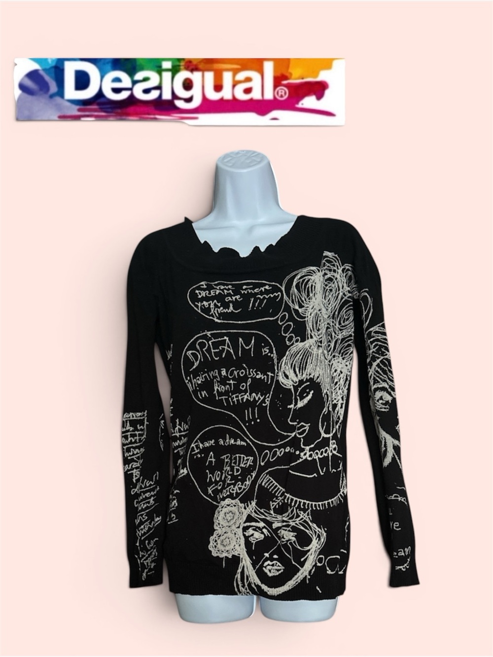 VINTAGE DESIGUAL AVANT GARDE 2000s SWEATER